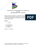 CogAT Form 6 4th Grade - Quantitative Relations - Set 1 - Testing Mom