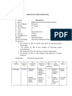 Lesson Plan (Sixth Meeting) : Presentation