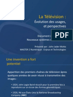 La Télévision:: Évolution Des Usages, Et Perspectives