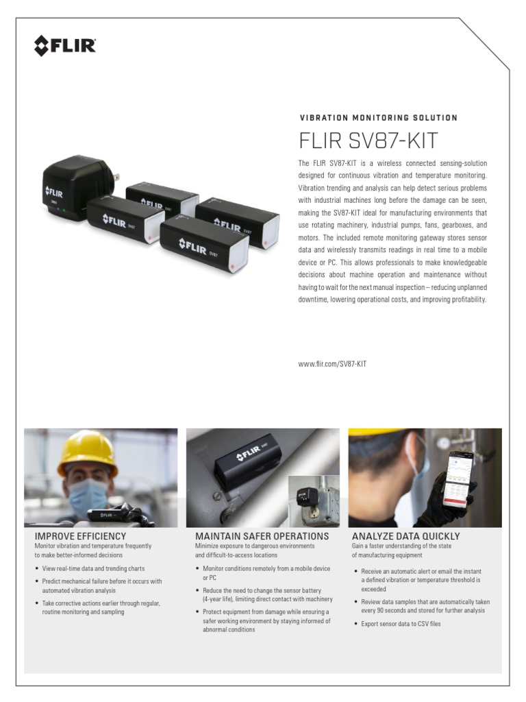 Flir Sv87-Kit: Vibration Monitoring Solution | PDF | Computer Science ...