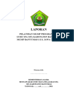 Laporan Diklat MGMP PKB Ipa 2021