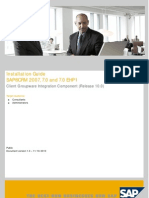 Installation Guide SAP® CRM 2007, 7.0 and 7.0 EHP1: Client Groupware Integration Component (Release 10.0)