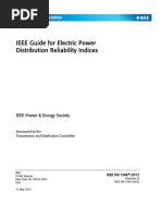 IEEE Guide For Electric Power Distribution Reliability Indices