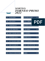 Sorteo Torneo Primera Nacional 2022