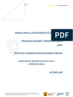 2.-Manual para El Levantamiento e Información Del Procesode Segunda y Tercera Matrícula 2020-I