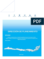 Analisis y Evaluacion Del Un Modelo de Planificacion Para La Macrozona Central