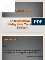 Introduction To Malaysian Taxation System