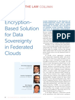 Encryption-Based Solution For Data Sovereignty in Federated Clouds