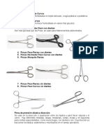 Clases de Pinzas - MEDICINA