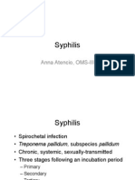 Syphilis: Anna Atencio, OMS-III