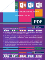 Sejarah Perkembangan Ms Word