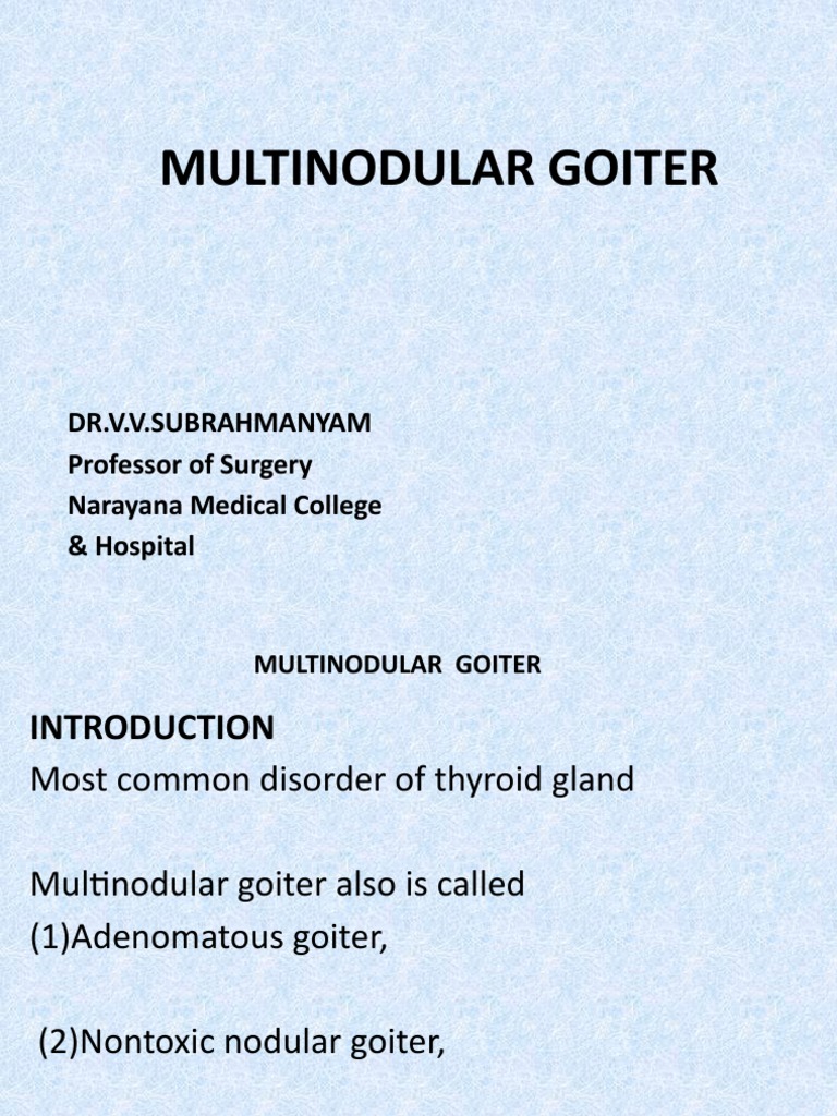 Multinodular Goiter