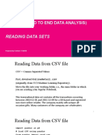 Pandas Ii (End To End Data Analysis)