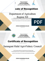 Department of Agriculture Region XII