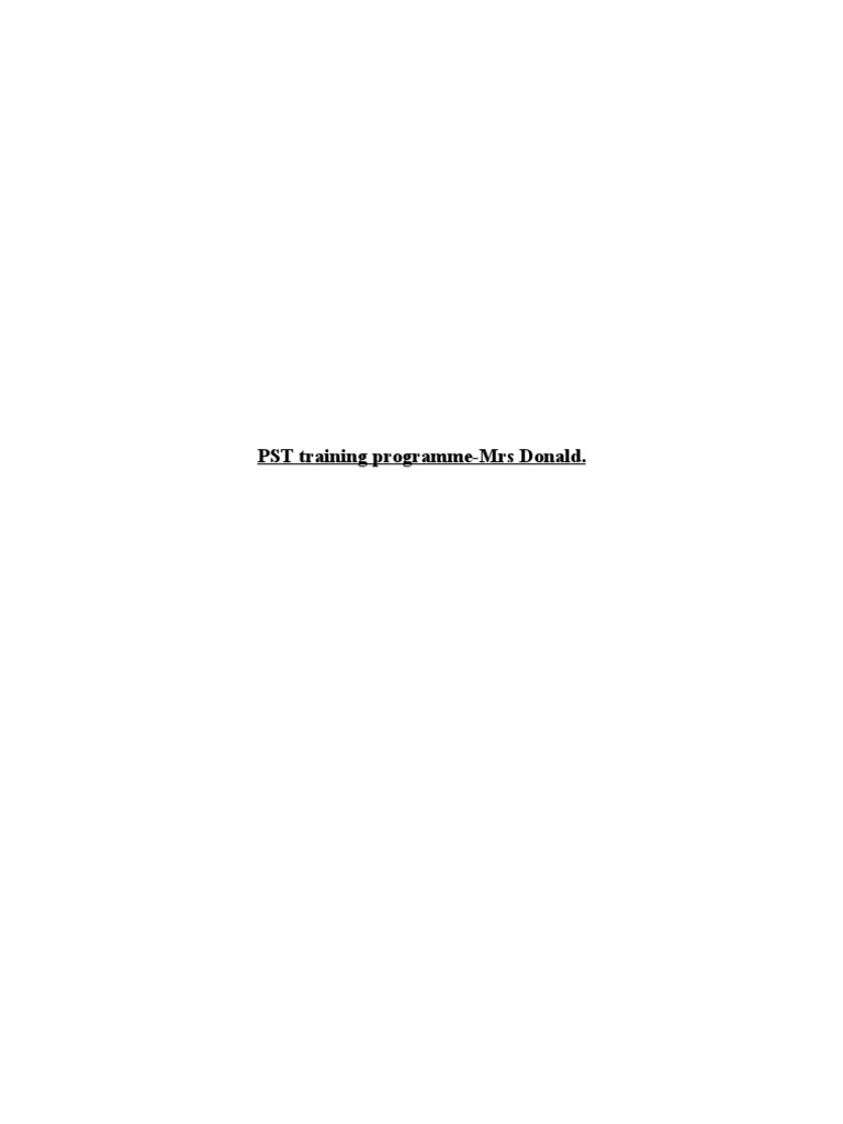 6-Week PST Training Program Overview | PDF | Relaxation (Psychology ...