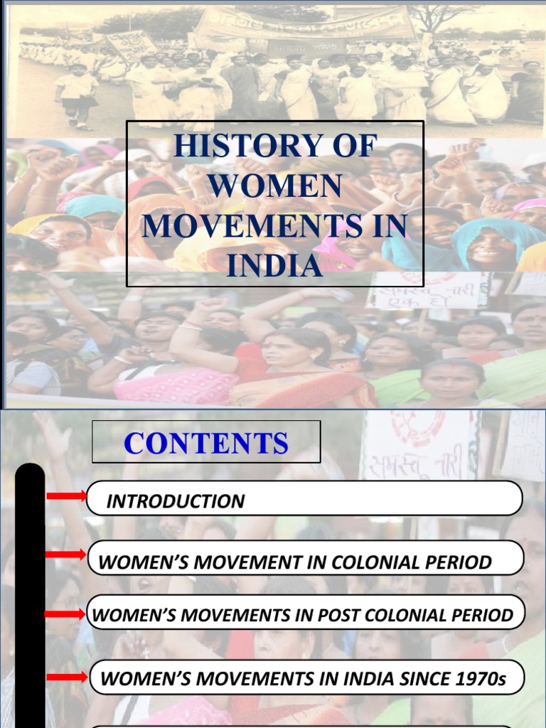 History of Women's Movements in India | PDF | Feminist Movement ...