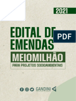 Edital de Emendas Parlamentares para Projetos Socioambientais