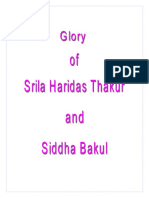Glories of Srila Haridasa Thakura and Siddha Bakula