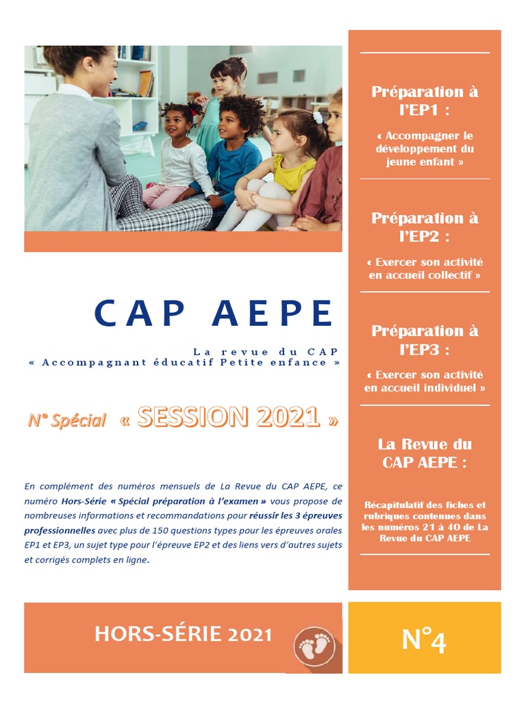 Fiche Ep1 Cap Aepe Forum CAP AEPE - Hors-Série 2021 - Xinxii - 507176 | PDF | Invalidité | Mode de  garde d'enfant