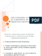 Organizarea Activității În Cabinetul de Medicină Dentară: Curs 2