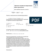 Guía de Trigonometría, Identidades Trigonométricas