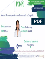 Invitación CME - POMPE Aspectos Clinicos
