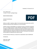 Carta de Renuncia K