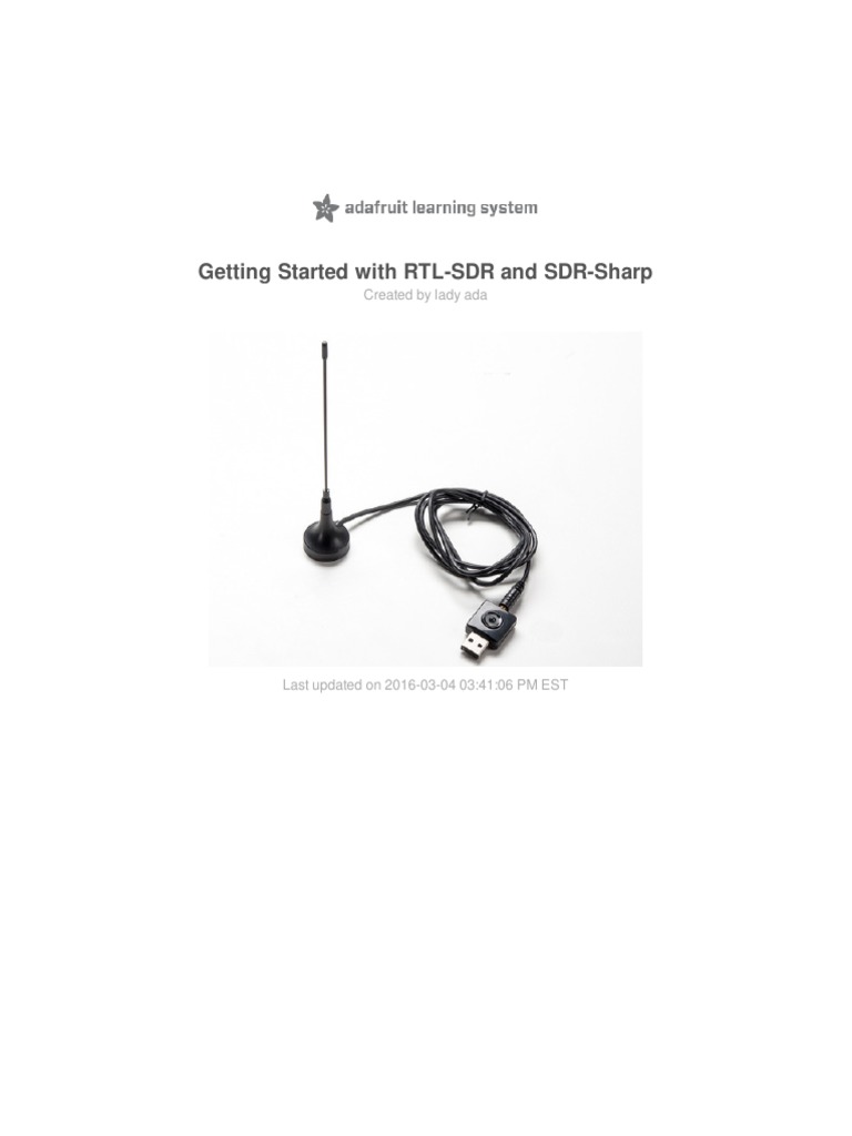 Getting Started With RTL-SDR and SDR-Sharp | PDF | Software Defined ...
