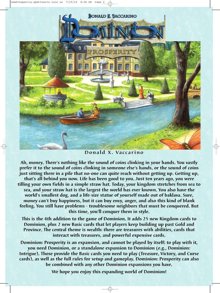 Prosperity | PDF | Games Of Mental Skill | Tabletop Games