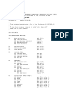 Example 5: Demo Program Example 5: Program Source Code