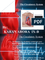 The Circulatory System: Karan Arora Ix-B by
