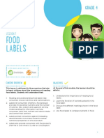 Grade 4 Lesson 1 - Understanding Food Labels