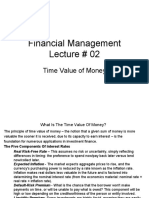 Financial Management Time Value of Money Lecture 2 3 and 4
