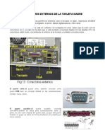 Cuadro de Conectores Externos de La Boar y Sus Caracterisitcas