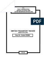 Transport Tekniği Ders Notları