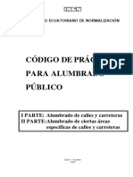CPE-14 codigo de practica ´para akumbrado publico inen