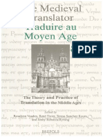 The Medieval Anslator Traduire Au Moyen Age:) Ei Non Poppulrc Anào: D Eo I