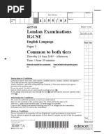 Eng P3 EDEXCEL IGCSE MAY 2010