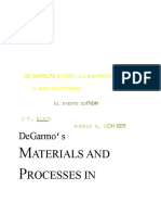DeGarmo's Materials and Process 11th