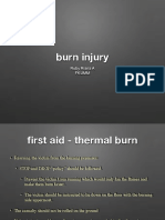 Burn Injury First Aid Guide