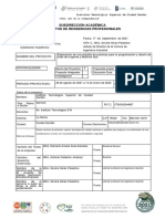 Solicitud de residencia profesional para diseñar rutas de transporte