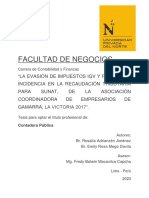 Tesis Evasión del Impuesto IGV y Renta