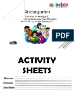 Activity Sheets: Name: Grade: Section