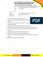 Soal Uts Pengolahan & Analisa Makanan