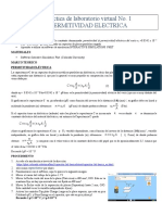 Practica No. 1 Permitividad Electrica Virtual