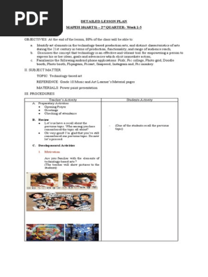 LESSON PLAN- Art