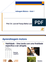 Aprendizagem Motora - Aula 1