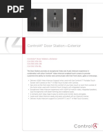 Control4® Door Station-Exterior: Control4® Door Station-Exterior C4-DSC-EN-SN C4-DSC-EN-VB C4-DSC-EN-BL