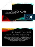 Maloclusión Clase I PDF