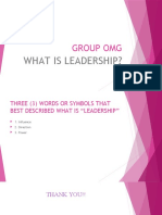 GROUP OMG What Is Leadership